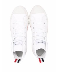 Baskets montantes en cuir blanches Thom Browne