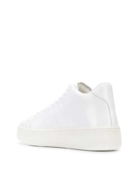 Baskets montantes en cuir blanches Maison Margiela