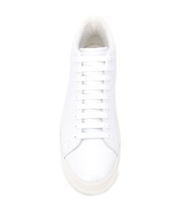 Baskets montantes en cuir blanches Maison Margiela