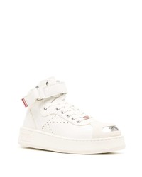 Baskets montantes en cuir blanches Kenzo