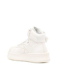 Baskets montantes en cuir blanches Kenzo