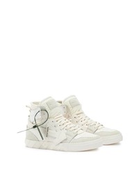 Baskets montantes en cuir blanches Off-White