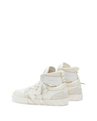 Baskets montantes en cuir blanches Off-White