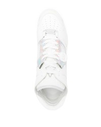 Baskets montantes en cuir blanches Ea7 Emporio Armani