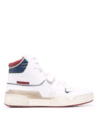 Baskets montantes en cuir blanches Isabel Marant