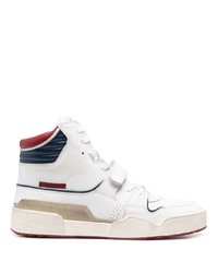 Baskets montantes en cuir blanches Isabel Marant