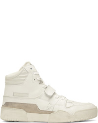 Baskets montantes en cuir blanches Isabel Marant