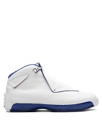 Baskets montantes en cuir blanches Jordan