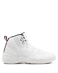 Baskets montantes en cuir blanches Jordan