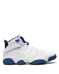 Baskets montantes en cuir blanches Jordan