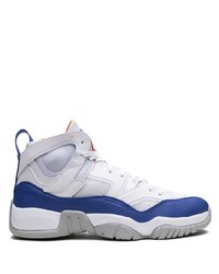 Baskets montantes en cuir blanches Jordan