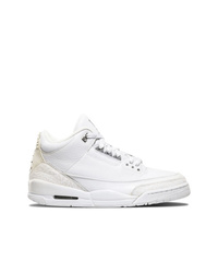 Baskets montantes en cuir blanches Jordan