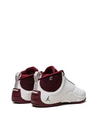 Baskets montantes en cuir blanches Jordan