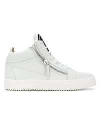 Baskets montantes en cuir blanches Giuseppe Zanotti Design