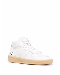 Baskets montantes en cuir blanches D.A.T.E