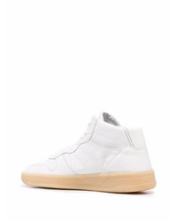 Baskets montantes en cuir blanches D.A.T.E