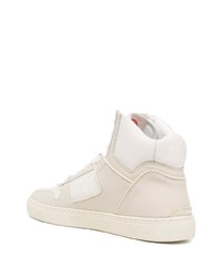 Baskets montantes en cuir blanches Kurt Geiger London