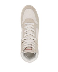 Baskets montantes en cuir blanches Kurt Geiger London