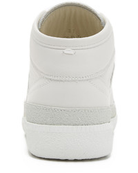 Baskets montantes en cuir blanches Maison Margiela