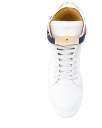 Baskets montantes en cuir blanches Buscemi