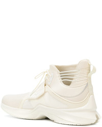 Baskets montantes en cuir blanches Puma