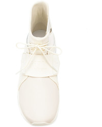 Baskets montantes en cuir blanches Puma