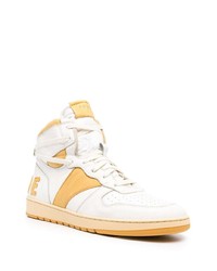 Baskets montantes en cuir blanches Rhude