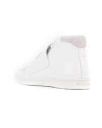 Baskets montantes en cuir blanches Palm Angels