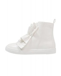 Baskets montantes en cuir blanches LOST INK