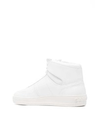 Baskets montantes en cuir blanches Sandro