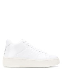 Baskets montantes en cuir blanches Maison Margiela