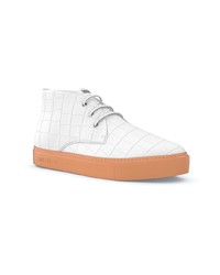 Baskets montantes en cuir blanches Swear