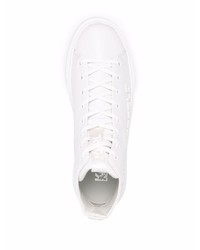 Baskets montantes en cuir blanches Karl Lagerfeld