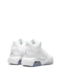 Baskets montantes en cuir blanches Jordan