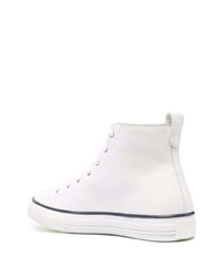 Baskets montantes en cuir blanches Philipp Plein