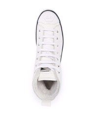 Baskets montantes en cuir blanches Philipp Plein