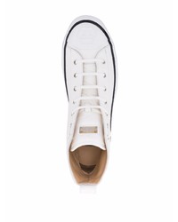 Baskets montantes en cuir blanches Philipp Plein