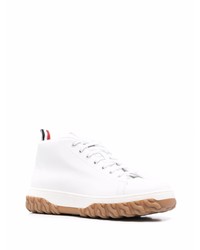 Baskets montantes en cuir blanches Thom Browne