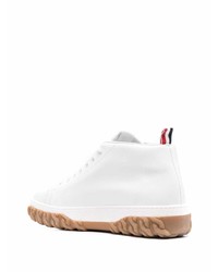 Baskets montantes en cuir blanches Thom Browne