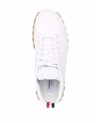 Baskets montantes en cuir blanches Thom Browne