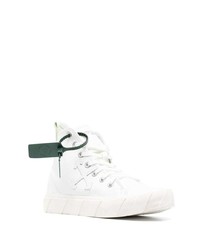 Baskets montantes en cuir blanches Off-White