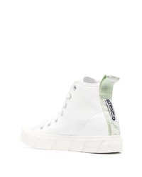 Baskets montantes en cuir blanches Off-White