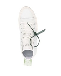 Baskets montantes en cuir blanches Off-White