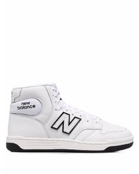 Baskets montantes en cuir blanches New Balance