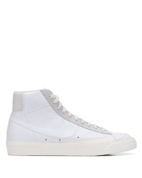 Baskets montantes en cuir blanches Nike