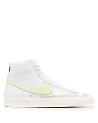 Baskets montantes en cuir blanches Nike