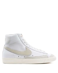 Baskets montantes en cuir blanches Nike