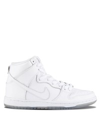 Baskets montantes en cuir blanches Nike