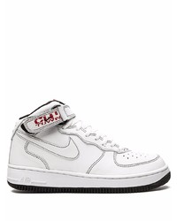 Baskets montantes en cuir blanches Nike