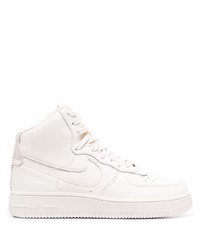 Baskets montantes en cuir blanches Nike